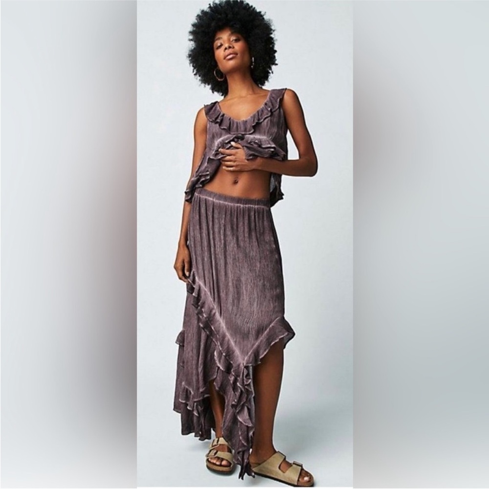 Free People If Only Set, Cropped Top & Ruffled Skirt